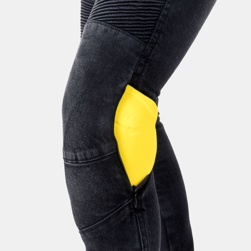 Ozone Agness II Black Motorcycle Jeans til kvinder