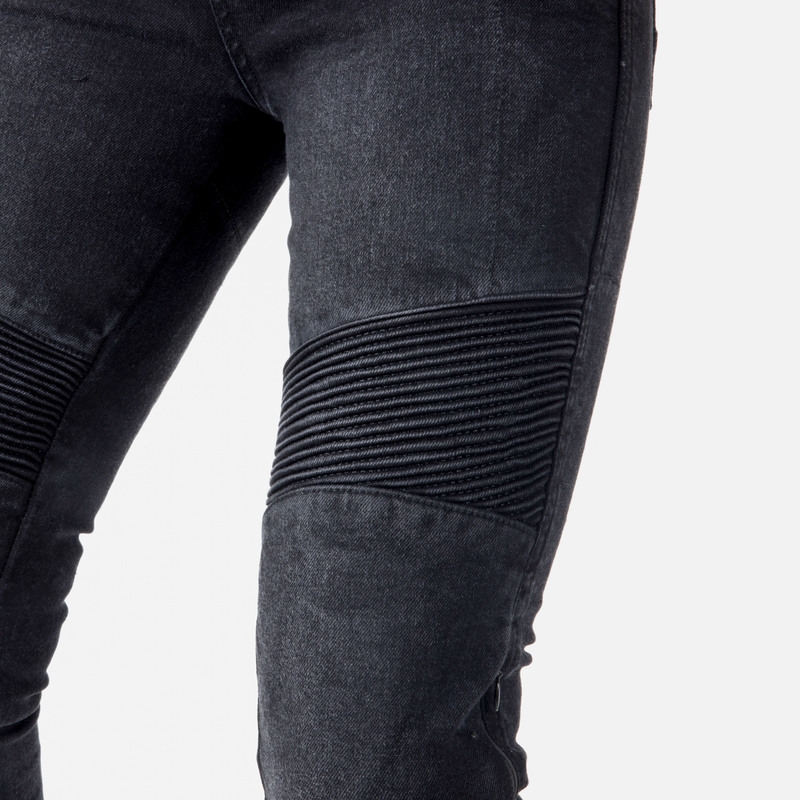 Ozone Agness II Black Motorcycle Jeans til kvinder