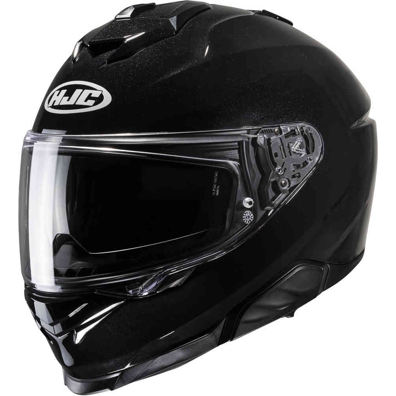 Integreret motorcykelhjelm HJC i71 Solid sort metallic