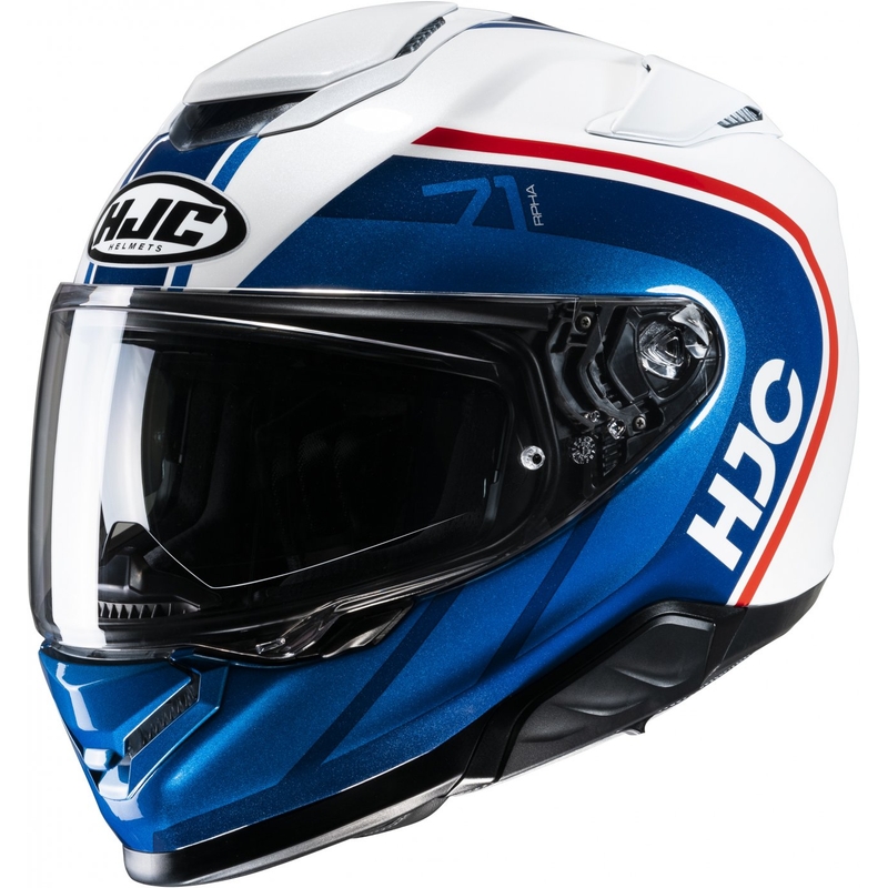 Integreret motorcykelhjelm HJC RPHA 71 Mapos MC21 rød-blå-hvid udsalg