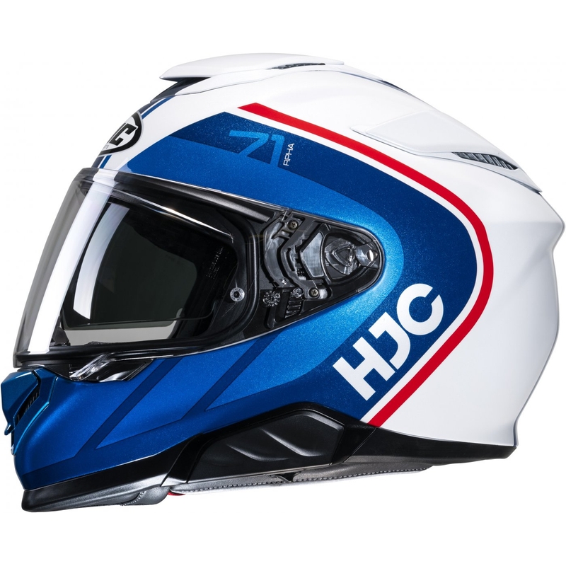 Integreret motorcykelhjelm HJC RPHA 71 Mapos MC21 rød-blå-hvid udsalg