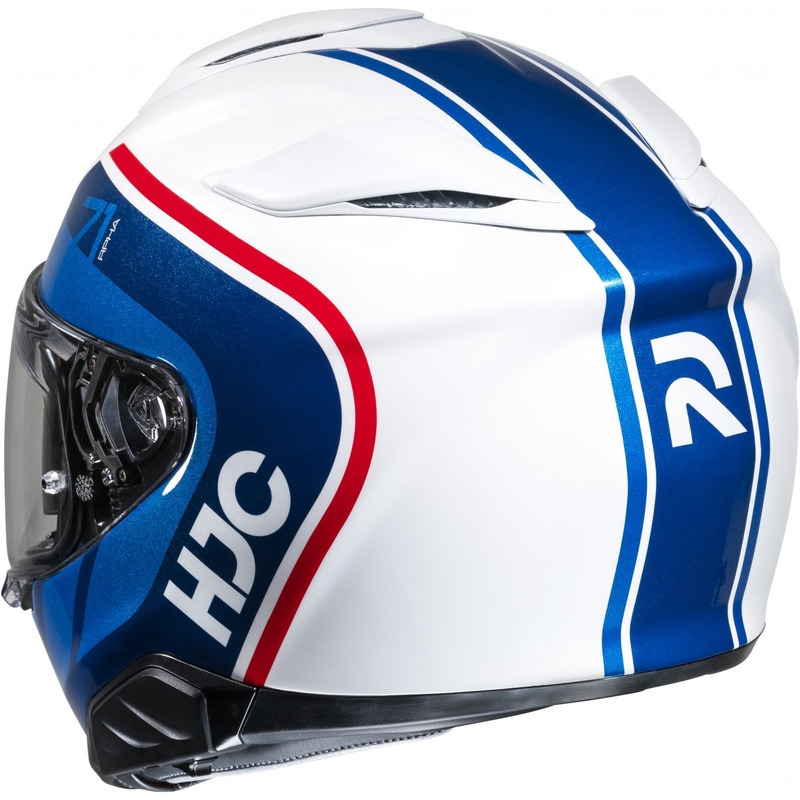 Integreret motorcykelhjelm HJC RPHA 71 Mapos MC21 rød-blå-hvid udsalg