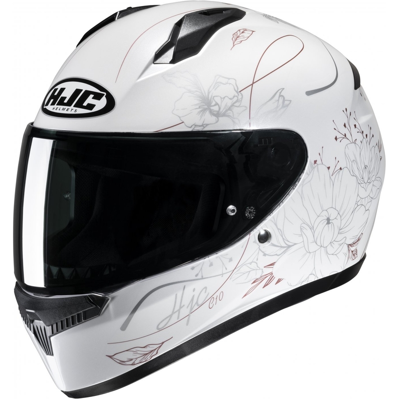 Integreret motorcykelhjelm HJC C10 Epik MC8 hvid
