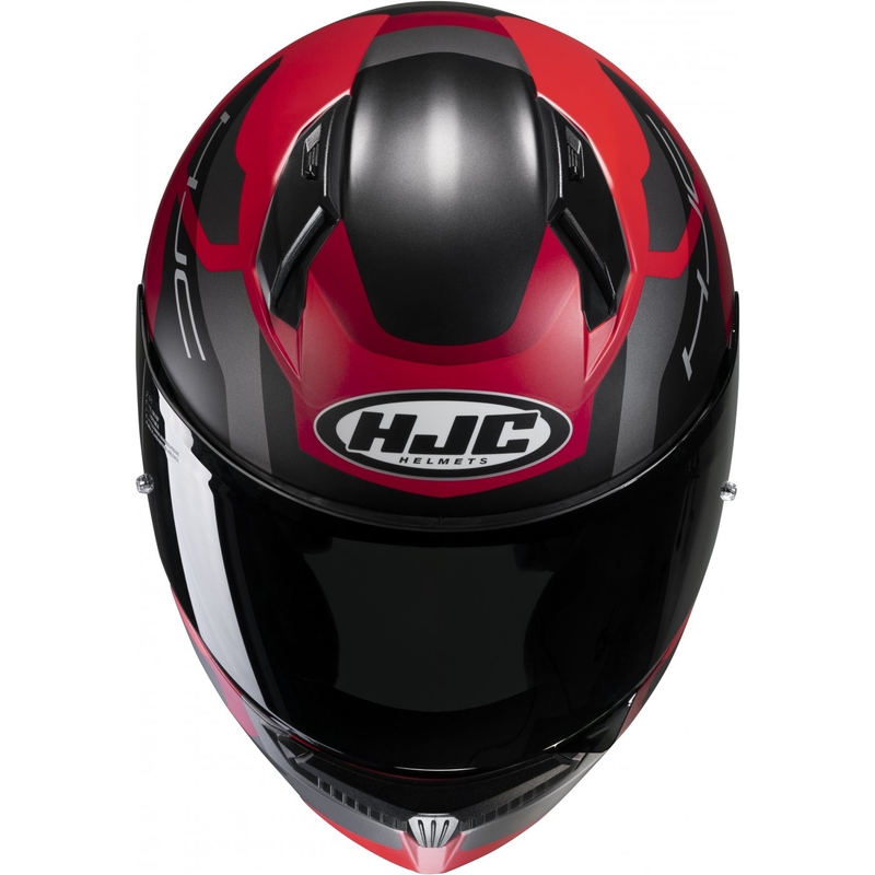 HJC C10 Tins MC1SF sort-grå-rød integreret motorcykelhjelm