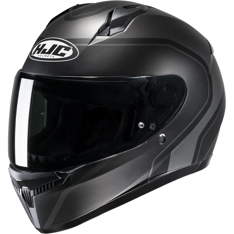 Integreret motorcykelhjelm HJC C10 Elie MC5SF sort-grå