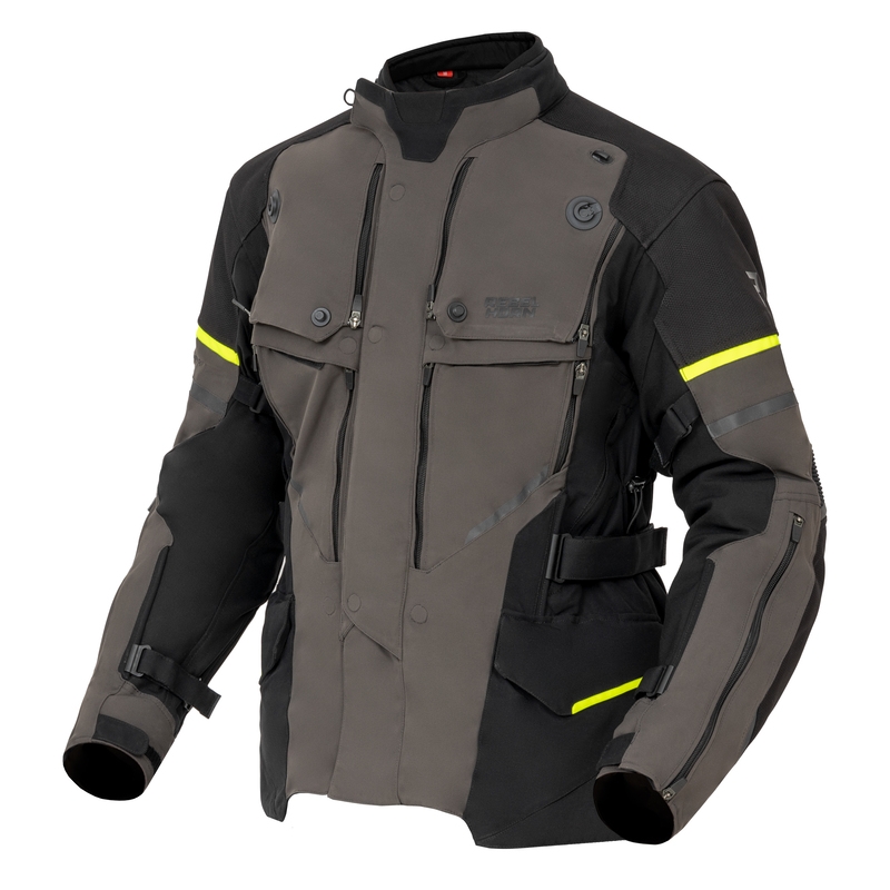 Rebelhorn Range antracit-sort-fluogul motorcykeljakke