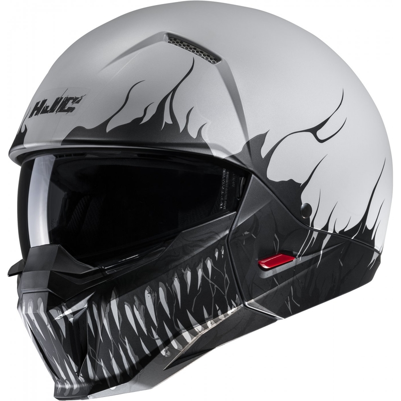 Åben hjelm med maske HJC i20 Scraw MC10SF sort-grå