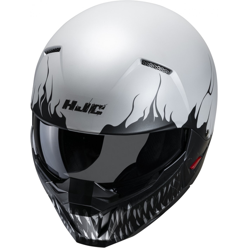 Åben hjelm med maske HJC i20 Scraw MC10SF sort-grå