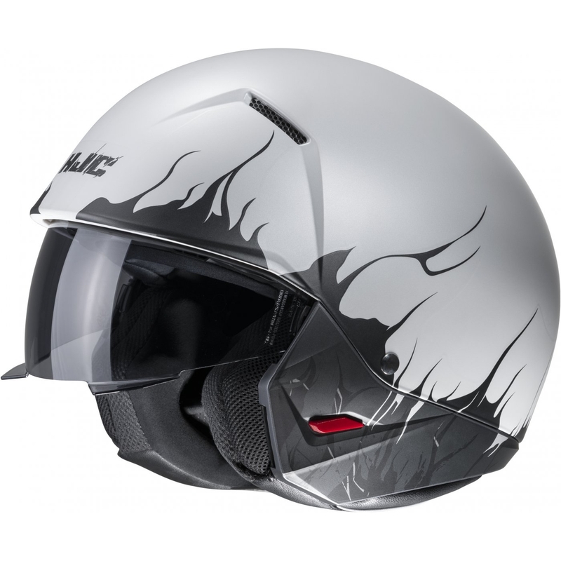 Åben hjelm med maske HJC i20 Scraw MC10SF sort-grå