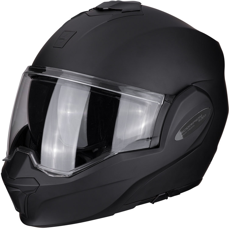 Flip-up hjelm Scorpion EXO-TECH EVO sort mat