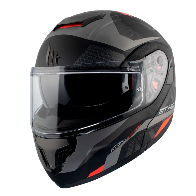 Vyklápěcí přilba na motorku MT Atom SV Skill A1 černá
