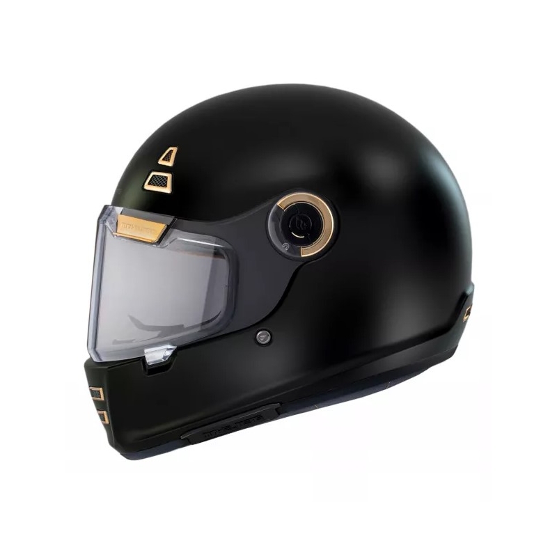 MT Jarama Solid A1 integreret motorcykelhjelm sort mat