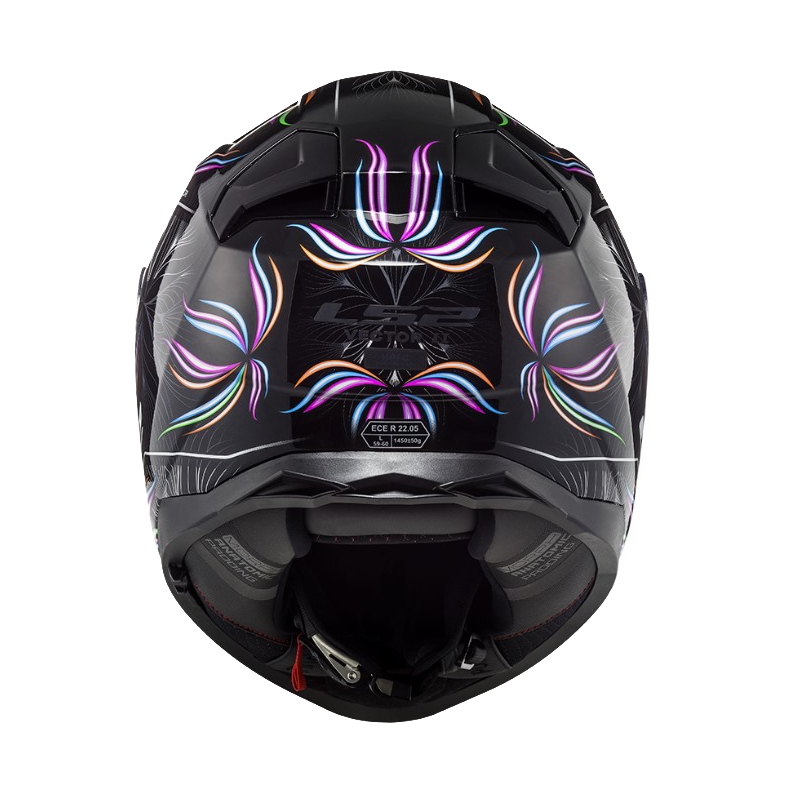 LS2 FF811 Vector II Tropical hvid-violet-sort integreret motorcykelhjelm