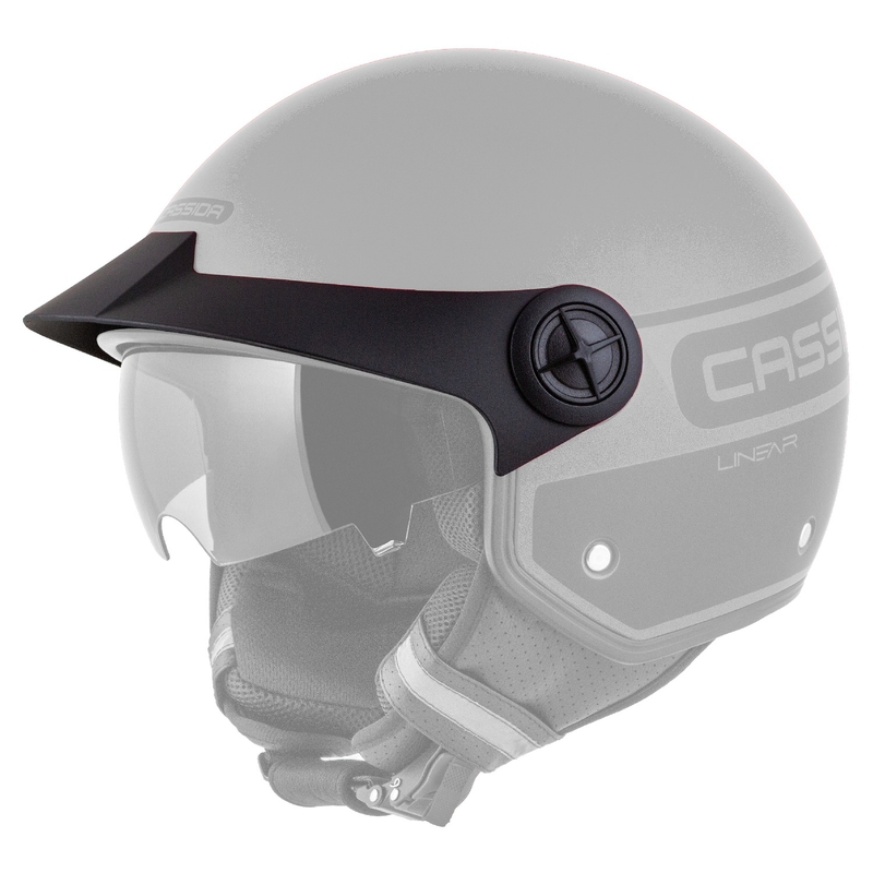Cassida Handy Plus Linear Open motorcykelhjelm rød-sort