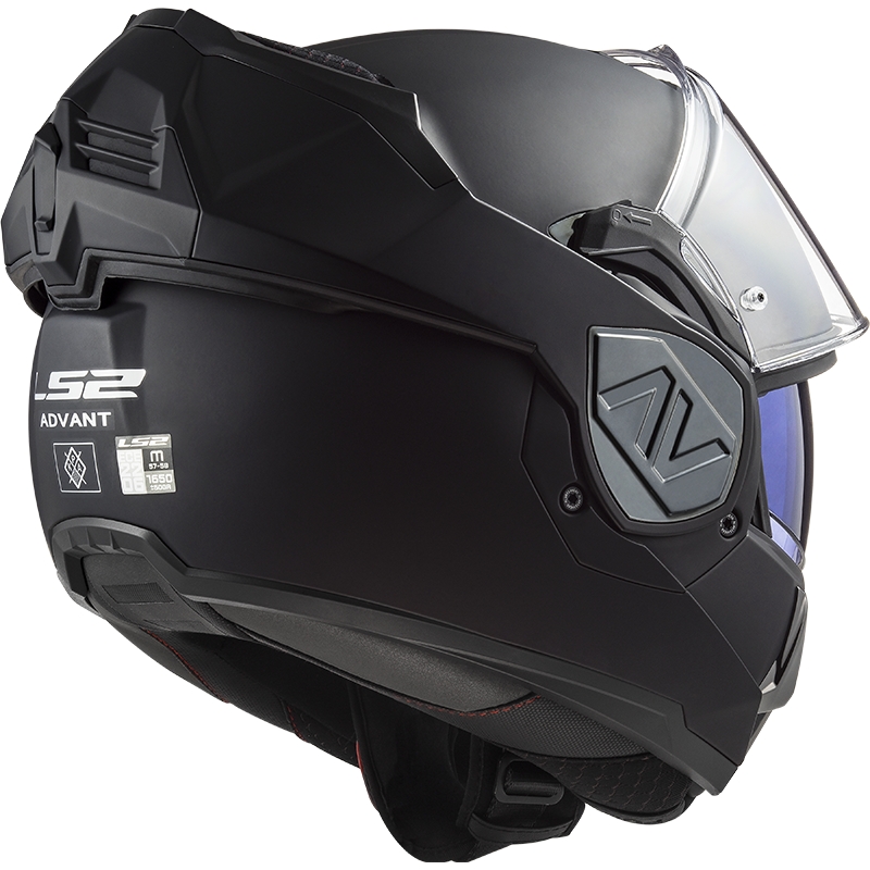 Flip-up motorcykelhjelm LS2 FF906 Advant Solid sort mat