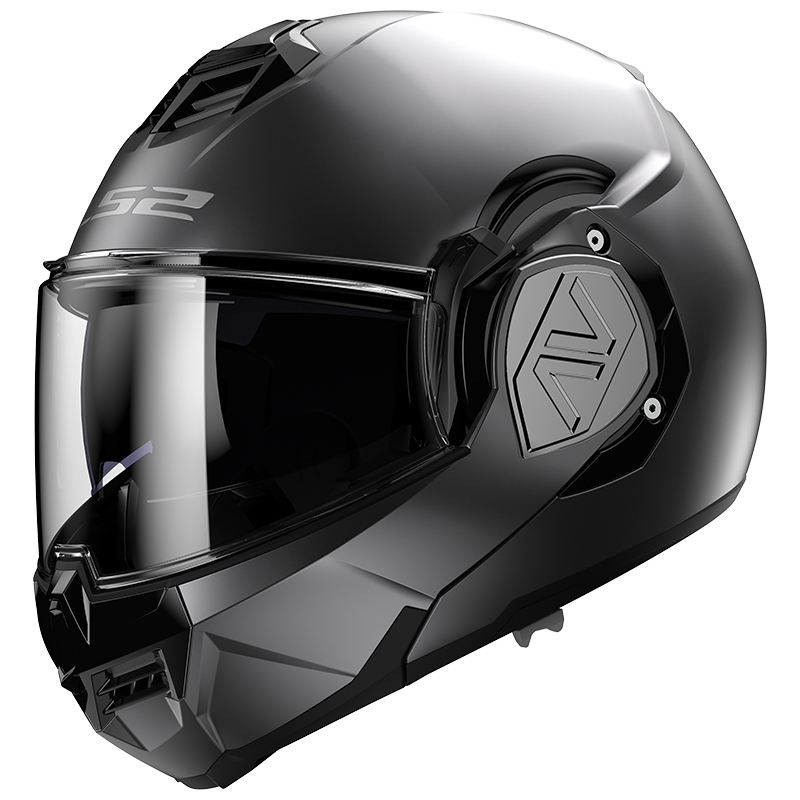 LS2 FF906 Advant Solid titanium mat flip-up motorcykelhjelm