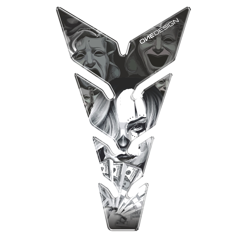 Dæksel til brændstoftank - tankpad Print Poker Face