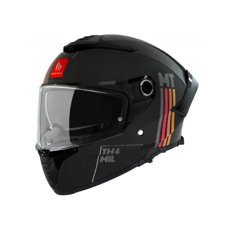 MT Thunder 4 SV Mil A11 integreret motorcykelhjelm sort mat udsalg
