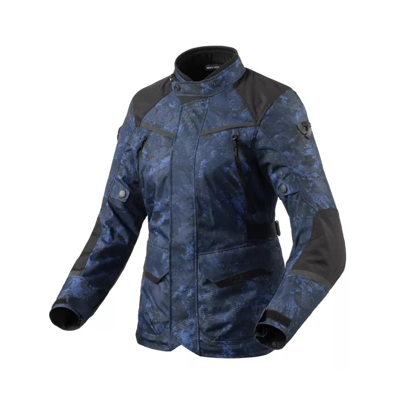 Revit Voltiac 3 H2O camo blå motorcykeljakke til kvinder udsalg