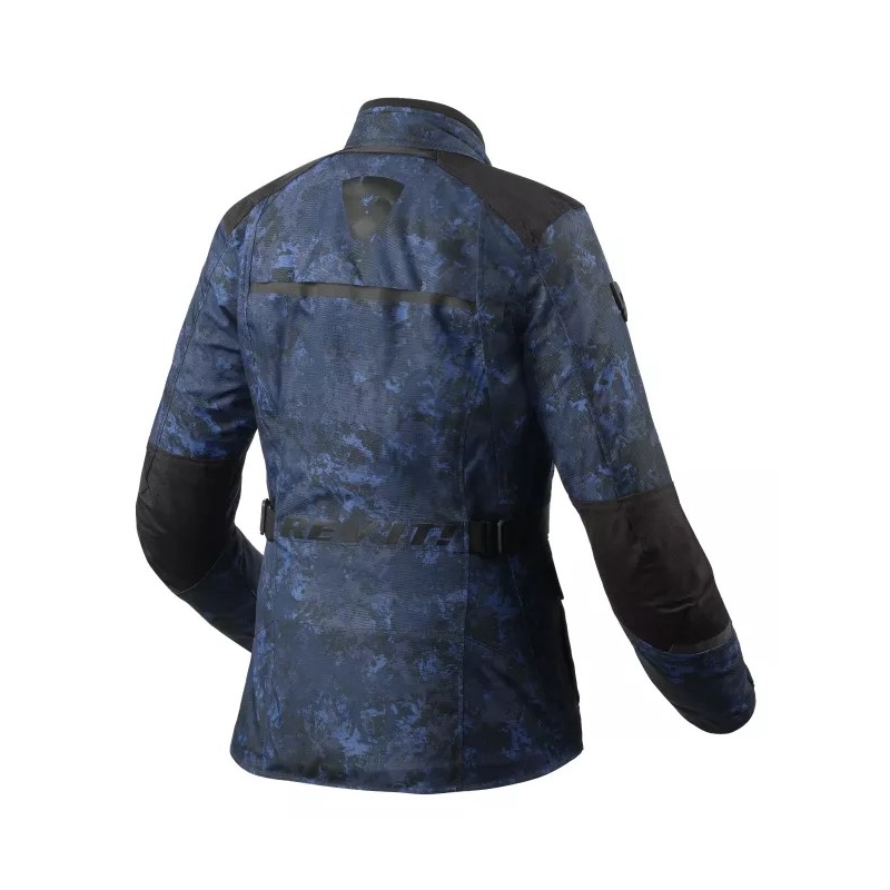 Revit Voltiac 3 H2O camo blå motorcykeljakke til kvinder udsalg