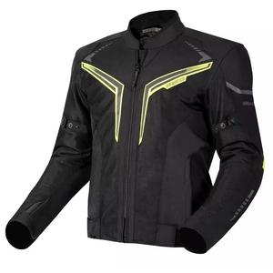 Ozone Flow sort-fluogul motorcykeljakke udsalg