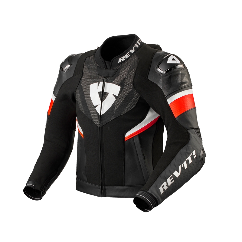 Revit Hyperspeed 2 Pro sort-fluorrød motorcykeljakke udsalg