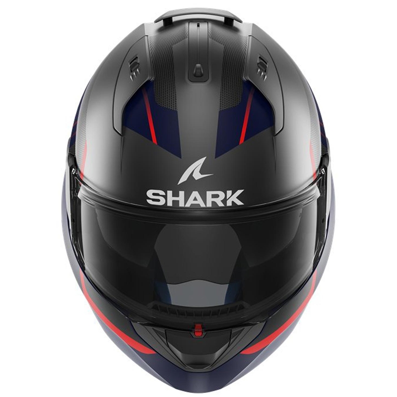 Překlápěcí přilba SHARK EVO-ES Kryd černo-červeno-tmavě modrá