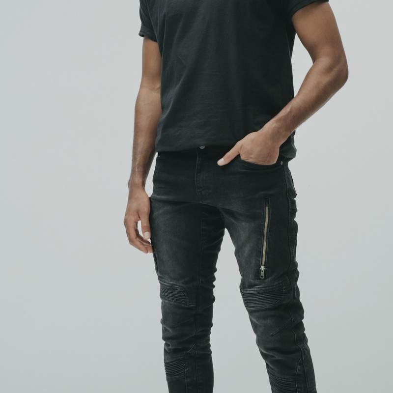 Rebelhorn Vandal Twill Black Motorcycle Jeans udsalg