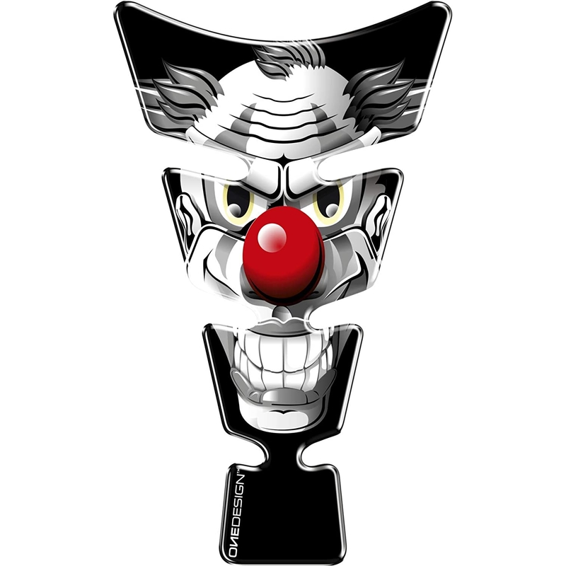 Dæksel til brændstoftank - tankpad Print Clown grey