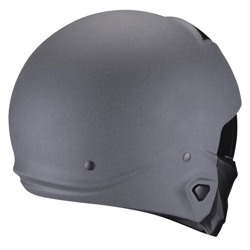 Åben hjelm med maske Scorpion EXO-COMBAT II Solid grafit mørkegrå