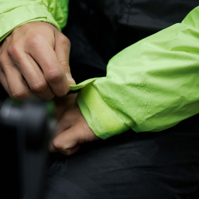 Rebelhorn Rain fluogul motorcykelregnjakke