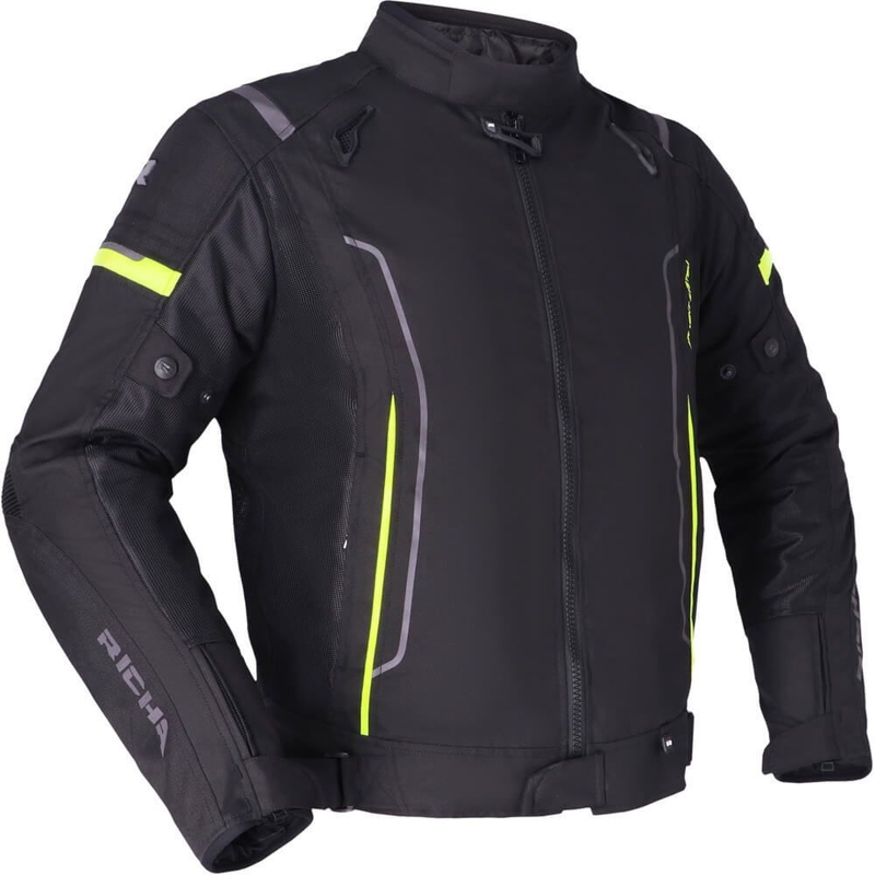 Bunda na motorku RICHA Airstream 3 černo-fluo žlutá výprodej