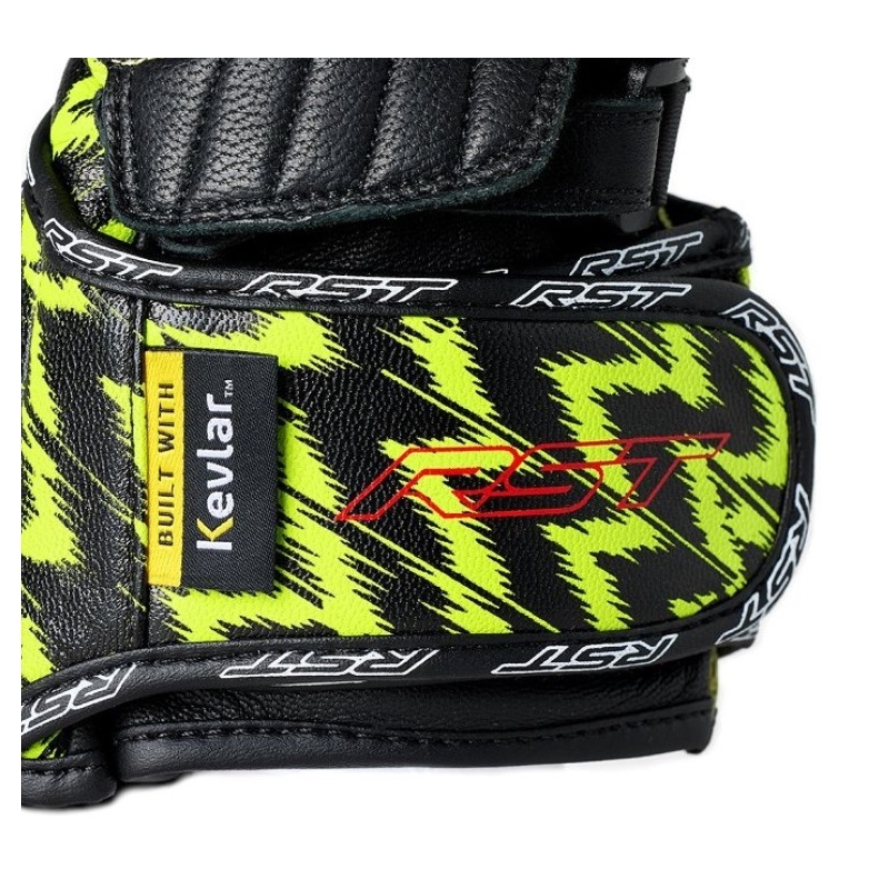 Rukavice na motorku RST Tractech Evo 4 CE černo-žluté žíhané výprodej