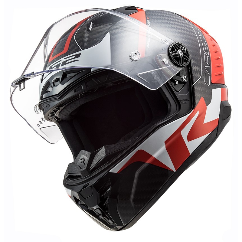 LS2 FF805 Thunder C Racing1 sort-hvid-rød integreret motorcykelhjelm