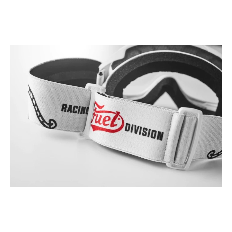 Motocross-briller Fuel Racing Division sort og hvid udsalg