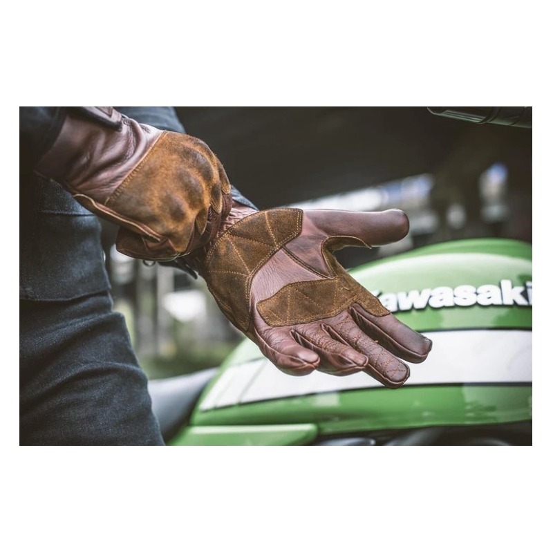 Fuel Rodeo Motorcykelhandsker Brun