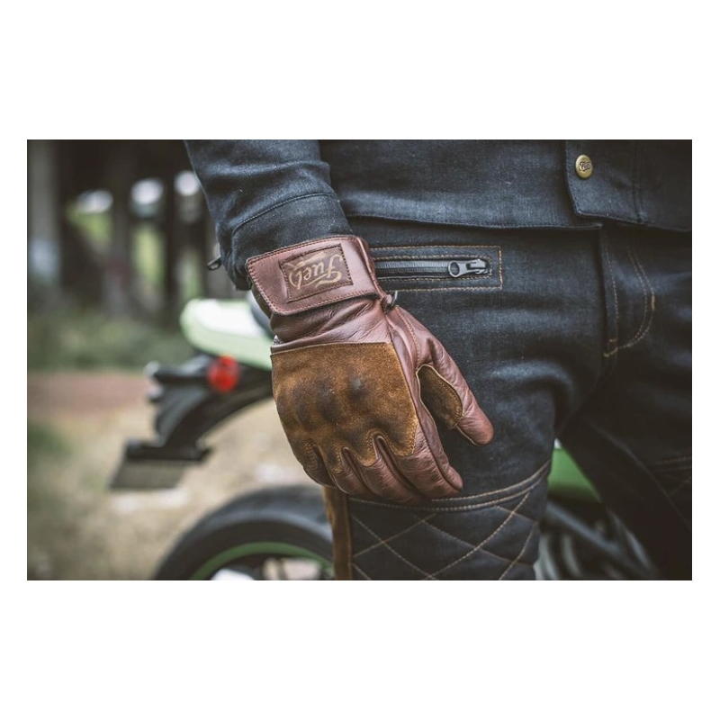 Fuel Rodeo Motorcykelhandsker Brun