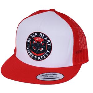 Kasket Sort Hjerte Kitty udsalg