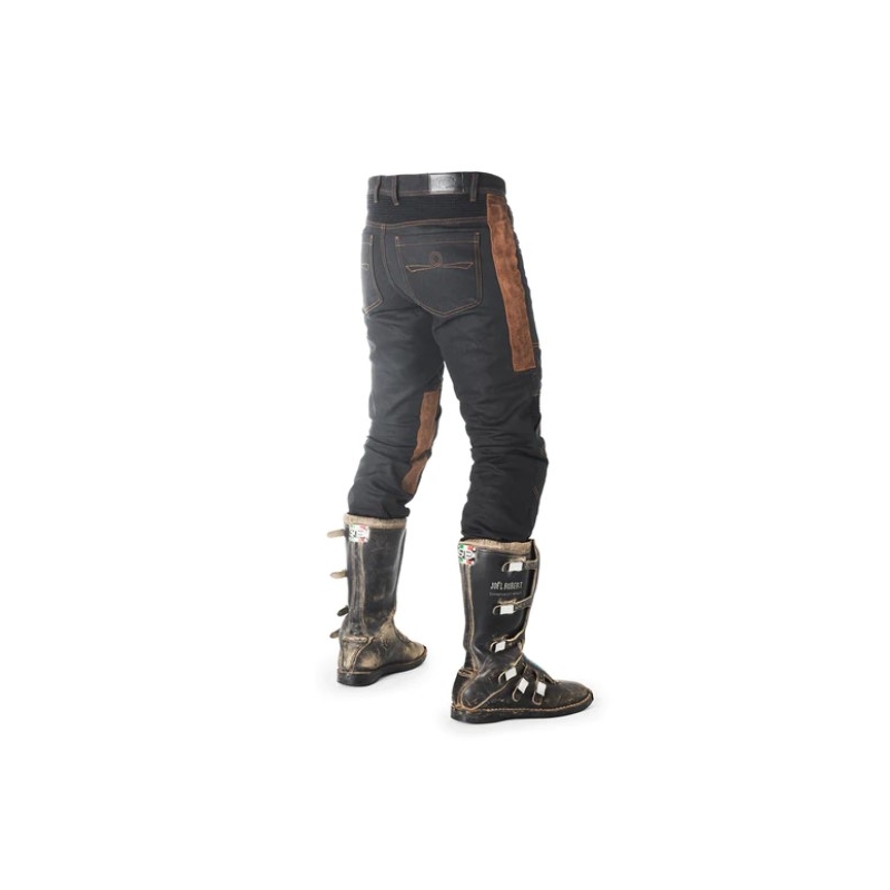Motorcykelbukser Fuel Sergeant 2 Waxed Brown og Black