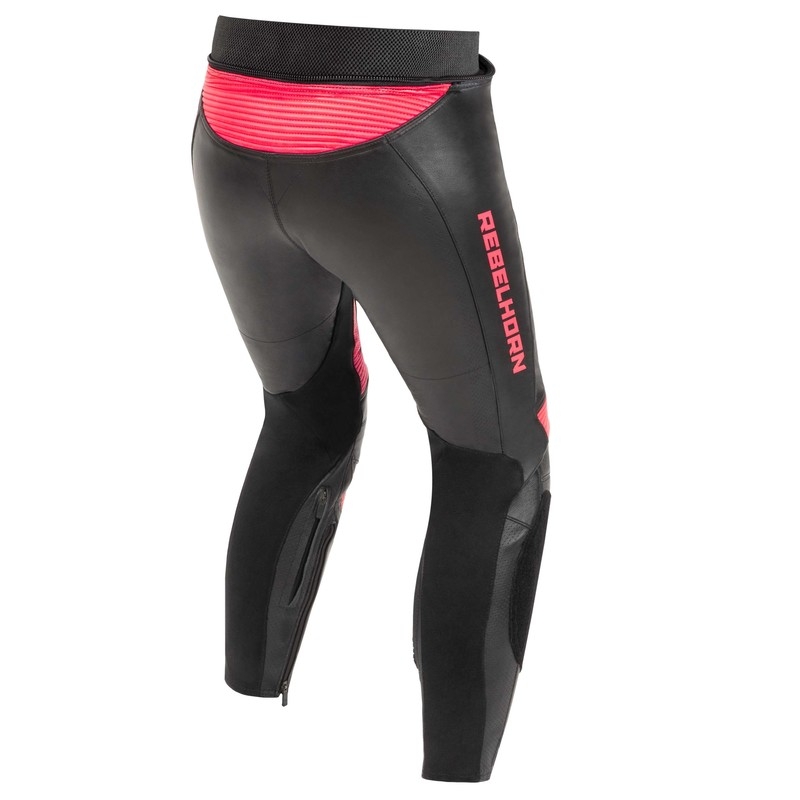 Rebelhorn Rebel Black-Fluo Pink motorcykelbukser til kvinder