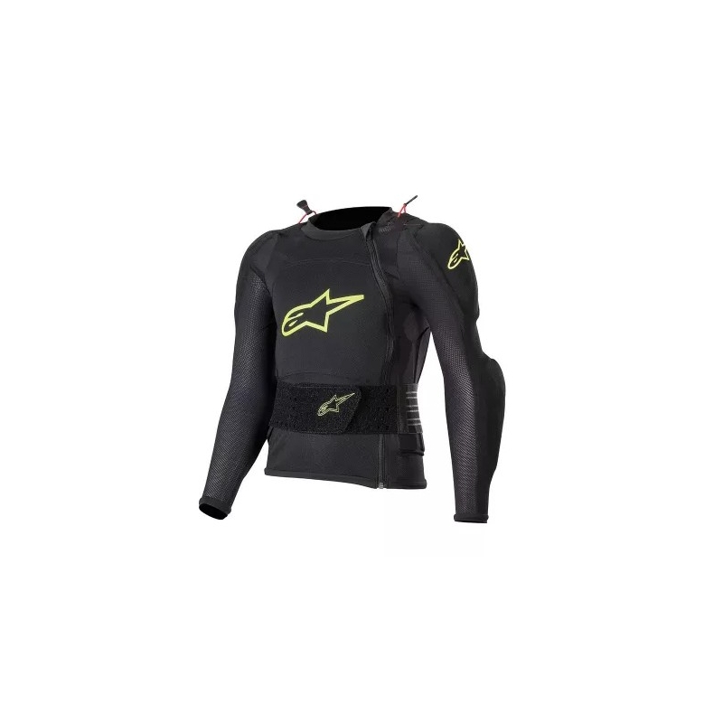 Alpinestars Bionic Plus Kids Body Protector Sort-Fluo Yellow