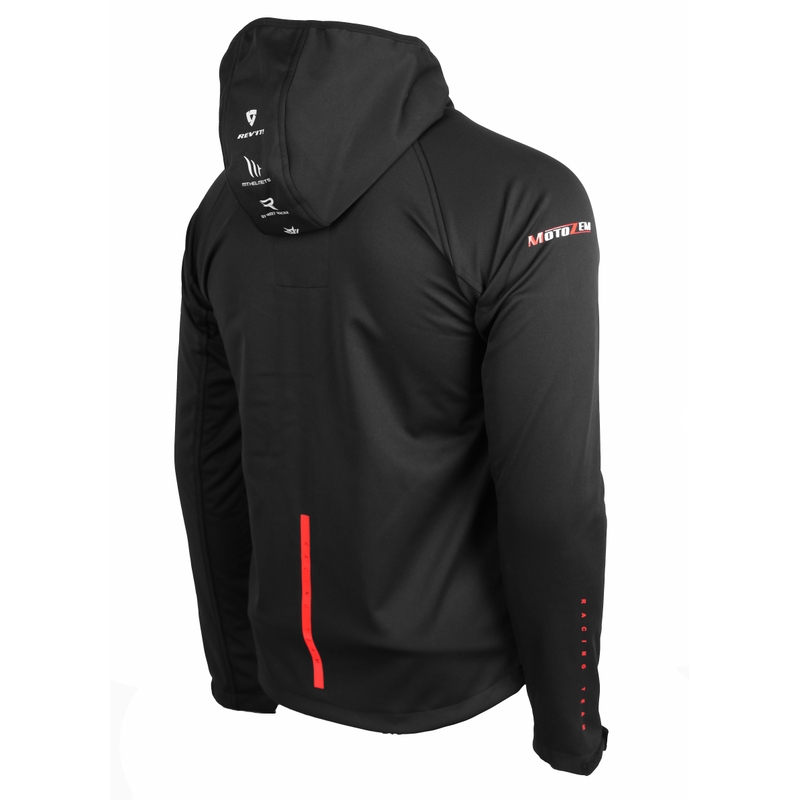Softshelljakke MotoZem Racing Team sort-rød