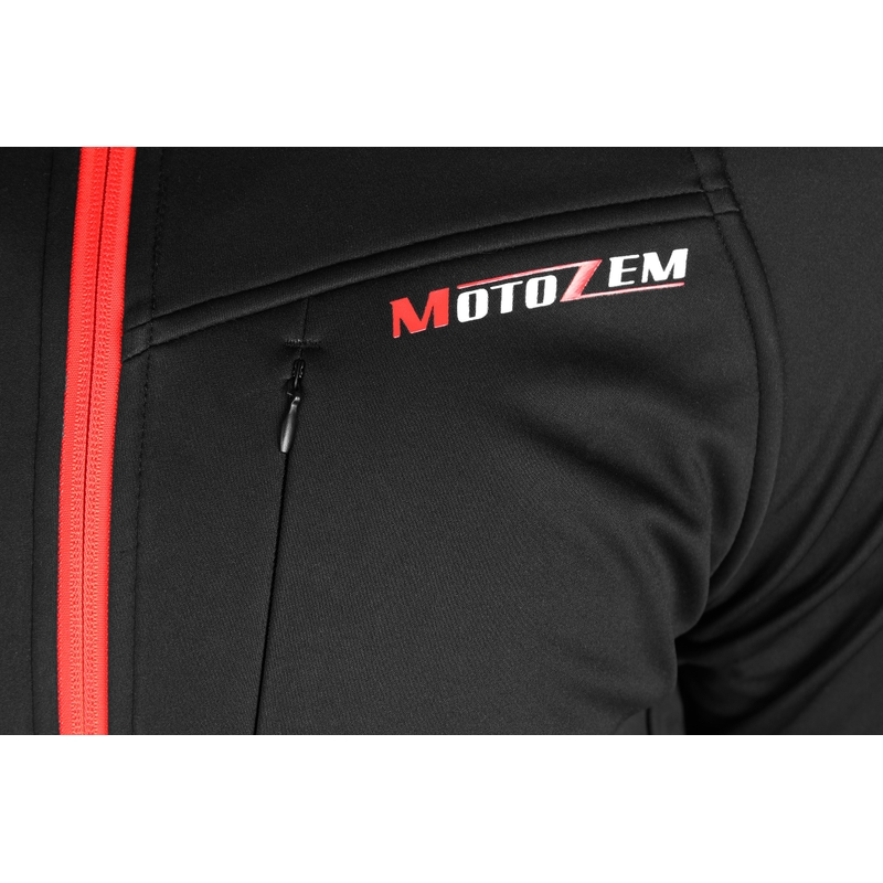 Softshelljakke MotoZem Racing Team sort-rød