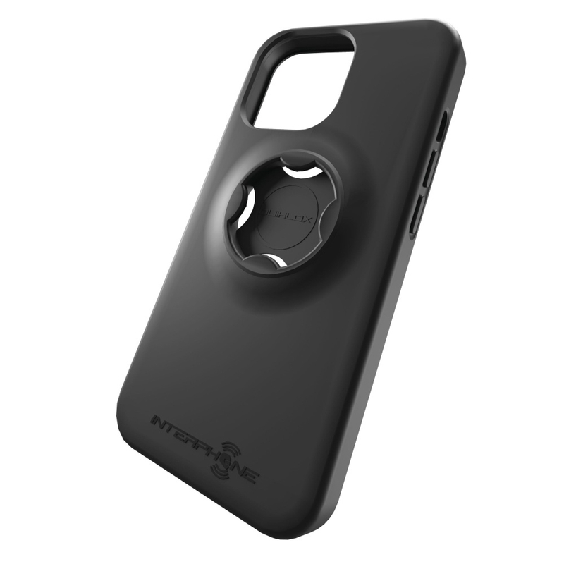 Beskyttelsescover Interphone QUIKLOX til Apple iPhone 14 Pro sort