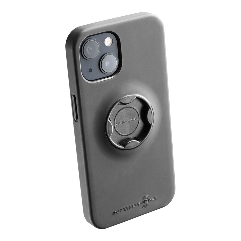 Beskyttelsescover Interphone QUIKLOX til Apple iPhone 14 sort