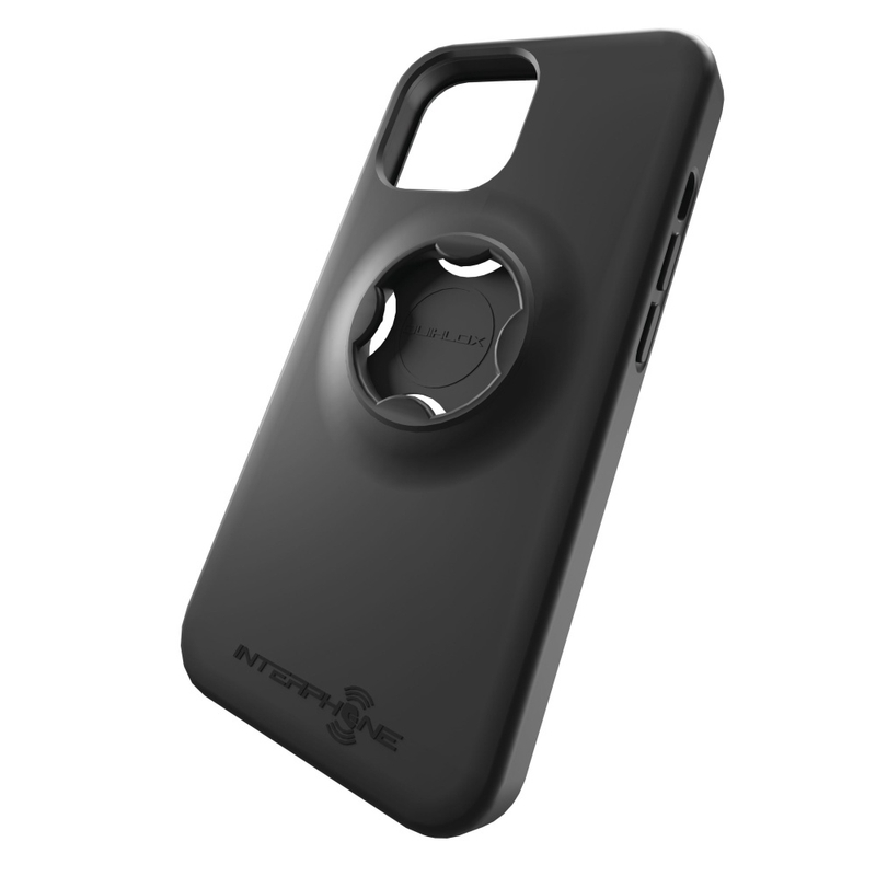 Beskyttelsescover Interphone QUIKLOX til Apple iPhone 14 sort