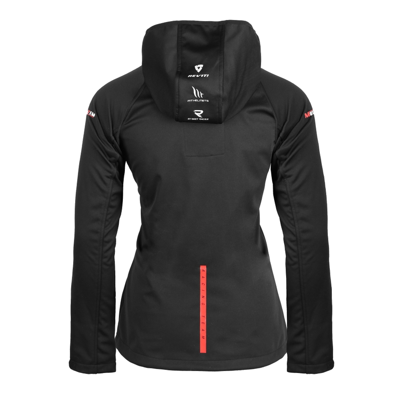 Dame softshelljakke MotoZem Racing Team sort-rød