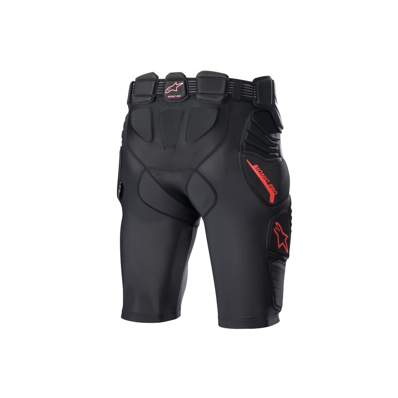 Alpinestars Bionic Pro motocross-shorts i sort og rød