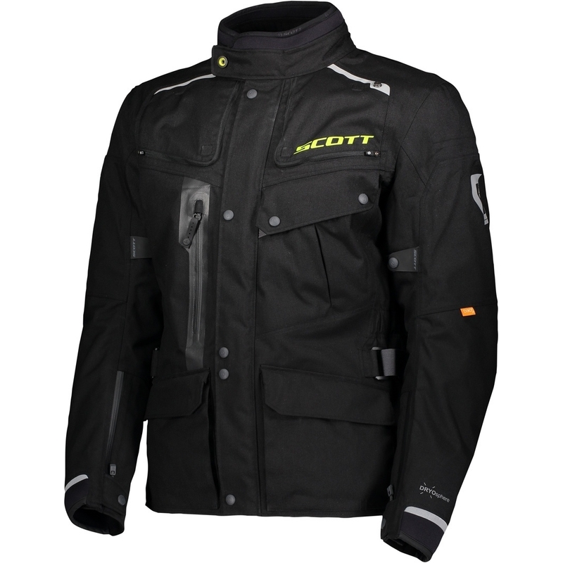 Motorcykeljakke SCOTT Voyager Dryo sort udsalg