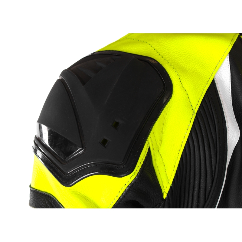 RSA GT2 sort-hvid-fluogul motorcykeloverall udsalg